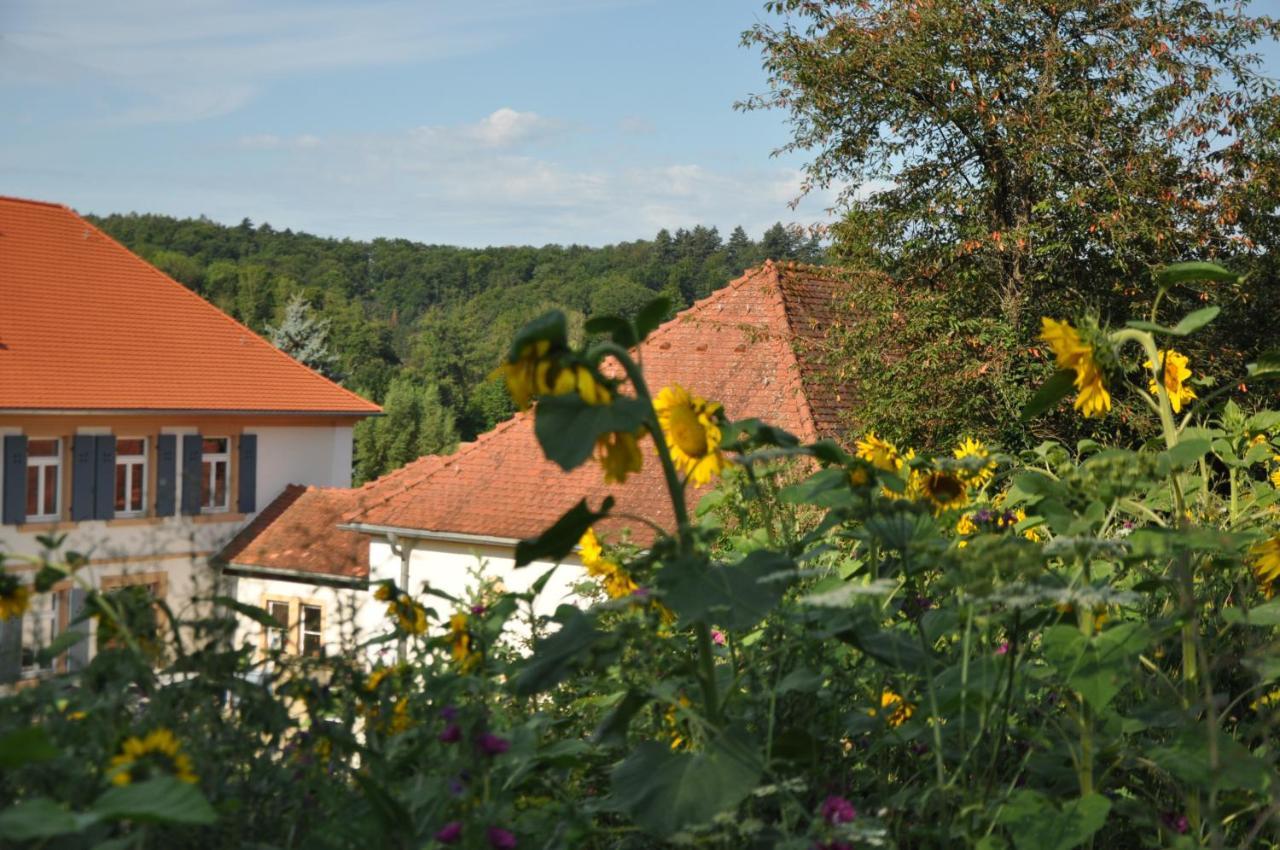 Ferienwohnung Altes Pfarrhaus Bargen Luaran gambar